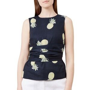 Hobbs London Anika Linen Top